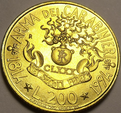 Gem unc italy 1994 200 - unc,