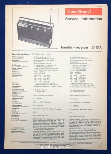 Nordmende manuale informazioni - nordmende,