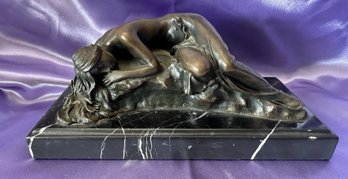 Scultura bronzo nudo francese - scultura,