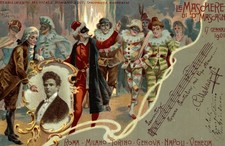 MIONI - Le Maschere di Mascagni - Carnevale, Carnaval - Art Nouveau - VG - PU390