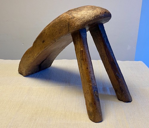 Sgabello mungitura antico - da, e