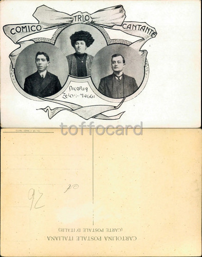 Teatro trio comico - cantante, di
