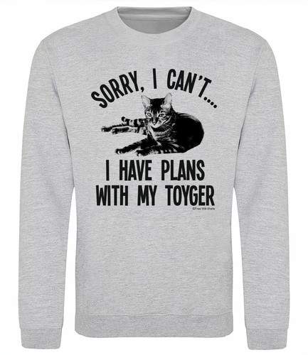 Felpa gatto sorry have plans - sorry,