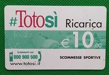 Scheda ricarica totosi - scheda,