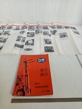 manuale uso manutenzione con allegato originale 1973 muletto OM BM 12 - 15