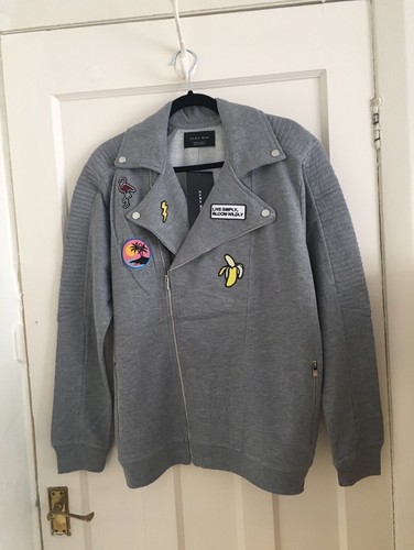 Zara giacca biker uomo grigia - biker,