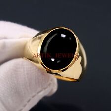 Naturale Onice Nera Gemma Con