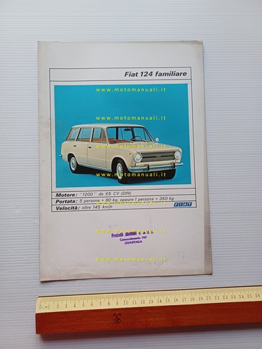 Fiat 124 familiare depliant - fiat,