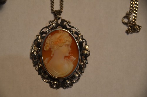 Collana ciondolo cammeo - ciondolo,