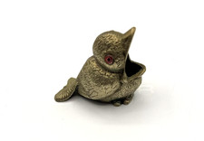 porta stuzzicadenti vintage a forma di uccellino