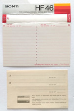 Copertina Inlay Sony Hf46 Hf 46 Mc Musicassetta Compact Cassette Usata Vintage Y