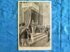 Roma nel 1888:Il Signor Mariani,ambasciatore di Francia,ricevuto da Re Umberto I