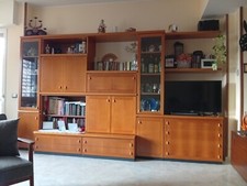 mobili da soggiorno in legno noce chiaro ottima qualità e ottime condizioni