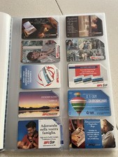 LOTTO DI 21 SCHEDE TELEFONICHE TUTTE SIP E TELECOM PIÙ RACCOGLITORE CON 100 SLOT