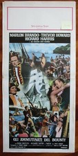 locandina originale GLI AMMUTINATI DEL BOUNTY rotopress anni ‘60  BRANDO