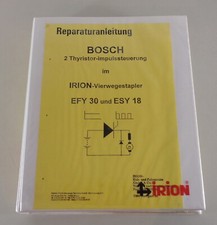 Manuale Officina Irion Muletto Efy 30, Esy 18 Bosch 2-THY Implussteuerung