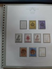 LOTTO VATICANO FOGLI GBE CON FRANCOBOLLI 1963 AL 1972 COME DA FOTO