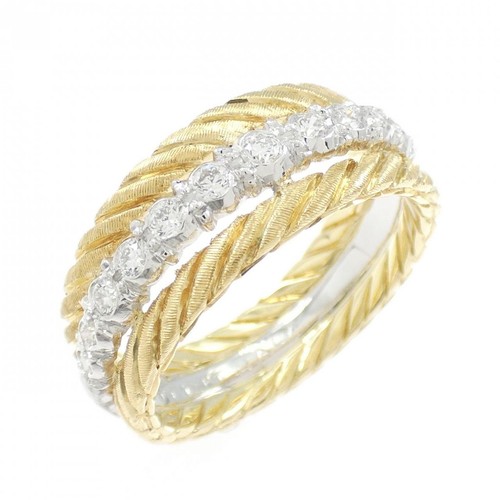 Autentico anello con diamanti