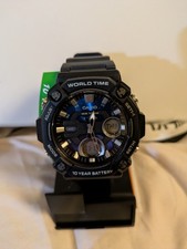 Orologio Uomo Casio World Time Analogico Digitale - Nuovo 