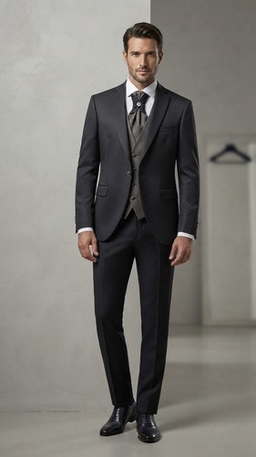 Abito uomo grigio elegante - grigio,