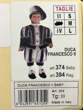 COSTUME "CARNEVALE DI VENEZIA" DUCA FRANCESCO II ART. 374 TG. 2 ANNI