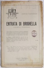 ARDINGO MARTINENGO ENTRATA DI BRIGHELLA SPARTITI 1929 ORCHESTRA 