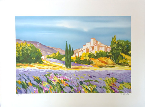 Brianté grande lithographie - brianté,,
