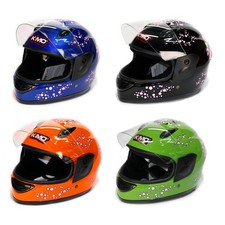 Casco Bambino con Visiera Regolabile - Caschetto integrale per Bimbo Moto Quad