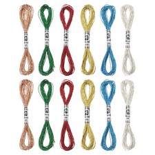 12 matassine filo da ricamo