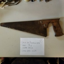 Antica Sega Da Falegname Originale  da 29 cm Manico in legno originale.