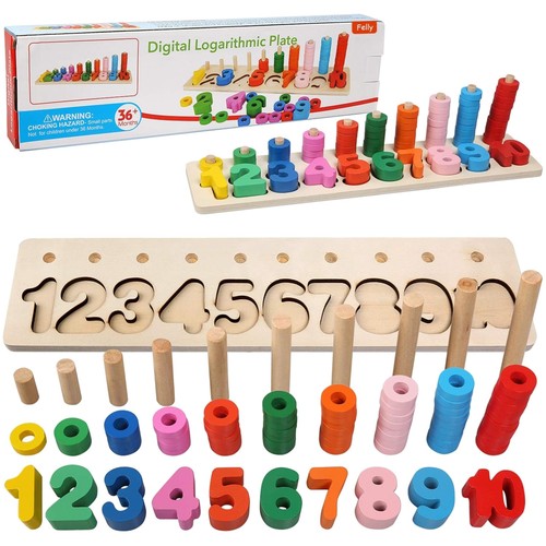 Gioco educativo legno - gioco, in