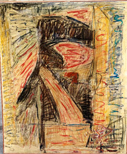 BEL QUADRO ASTRATTO XX SECOLO FIRMATO MANCINI 'ANNI '60'