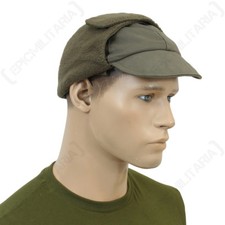 tedesca VERDE OLIVA CAPPELLINO INVERNALE - ORIGINALE Surplus DELL'ESERCITO EAR