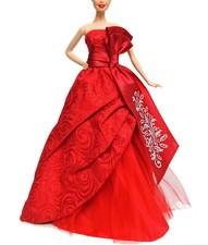 Abito broccato rosso musa