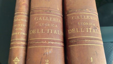 SABATTINI C.  e AA.VV.. GALLERIA STORICA dell’ITALIA e SUNTO 3 VOLUMI MINIATI