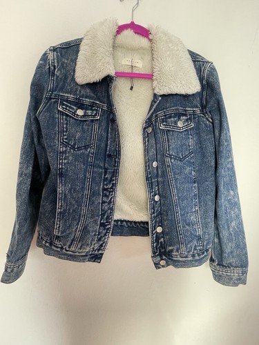 Pacsun denim sherpa - denim, small