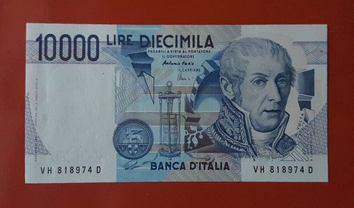 Banconota 10000 lire volta - banconota,