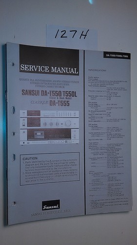 Sansui t550 t555 manuale - sansui,