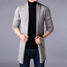 Cardigan lungo uomo autunno