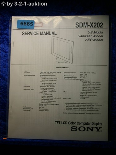 Manuale servizio sony - manuale,