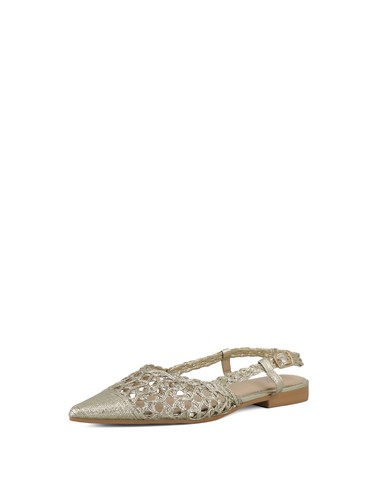 Ballerine slingback donna oro