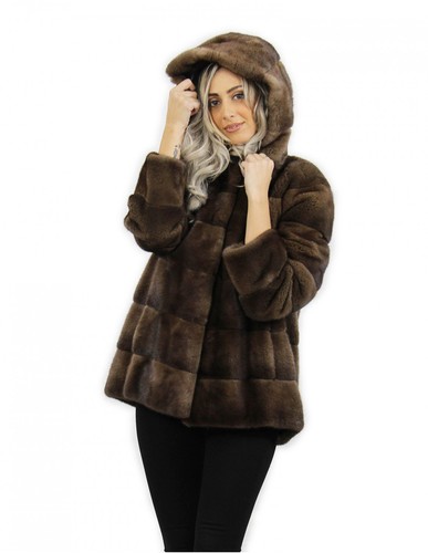 Giacca con cappuccio - , scanbrown