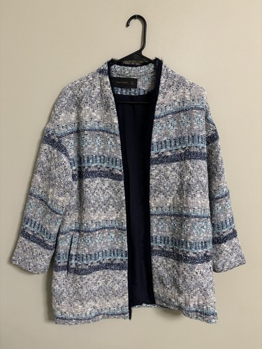 Zara bloggers fave blue coat - zara,