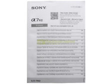 Manuale istruzioni originale x Sony Alpha A7R II. ITALIANO e Multilingue. Guida.