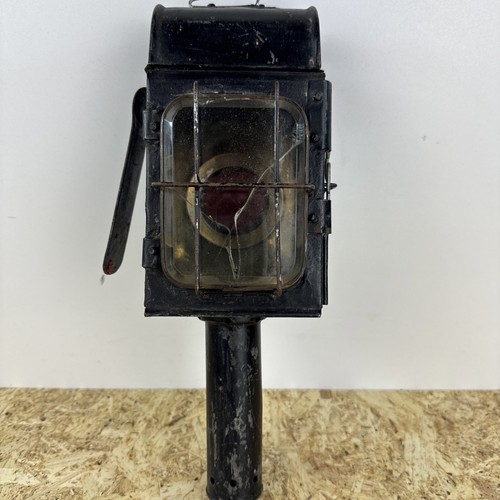 Vintage railway signal lamp - railway,