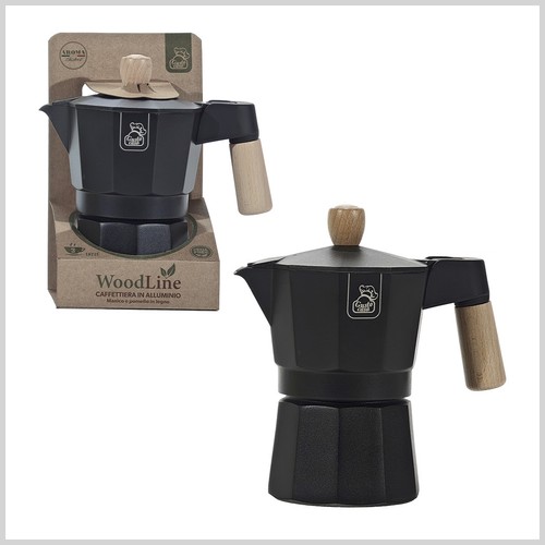 Caffettiera moka alluminio - alluminio, 3