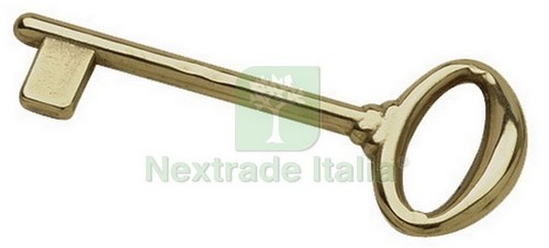 12pz chiave classica ottone - classica,