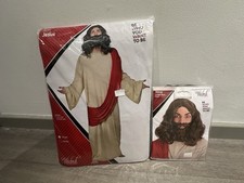 Costume Gesù, taglia unica (grande), include parrucca, pane e tunica con fascia attaccata