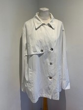 Cappotto Luisa Viola XL OTTIME CONDIZIONI linea A bianco sfoderato classico trench mac