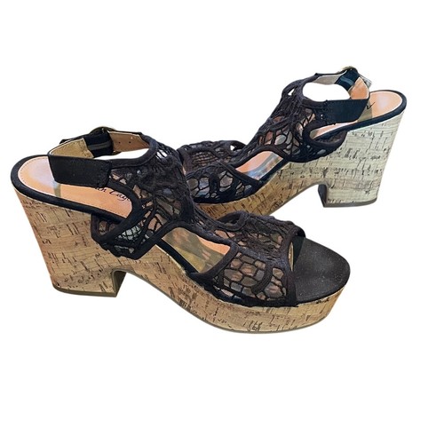 Sandali con plateau finto - con,